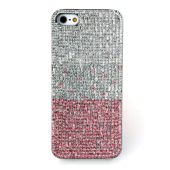 iPhone5/5sケース ラインストーン／ピンク　ホワイト