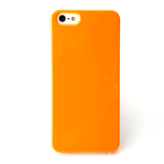 シンプルなiPhone5/5sケース スタンダードデザイン／オレンジ