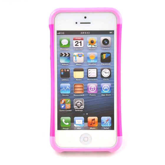 かわいいiPhone5/5sバンパー／ピンク　