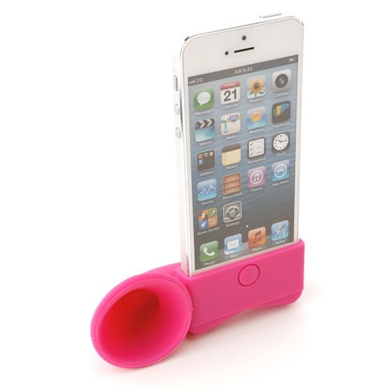 かわいいiPhone5ケース ホーンシリコン　ピンク