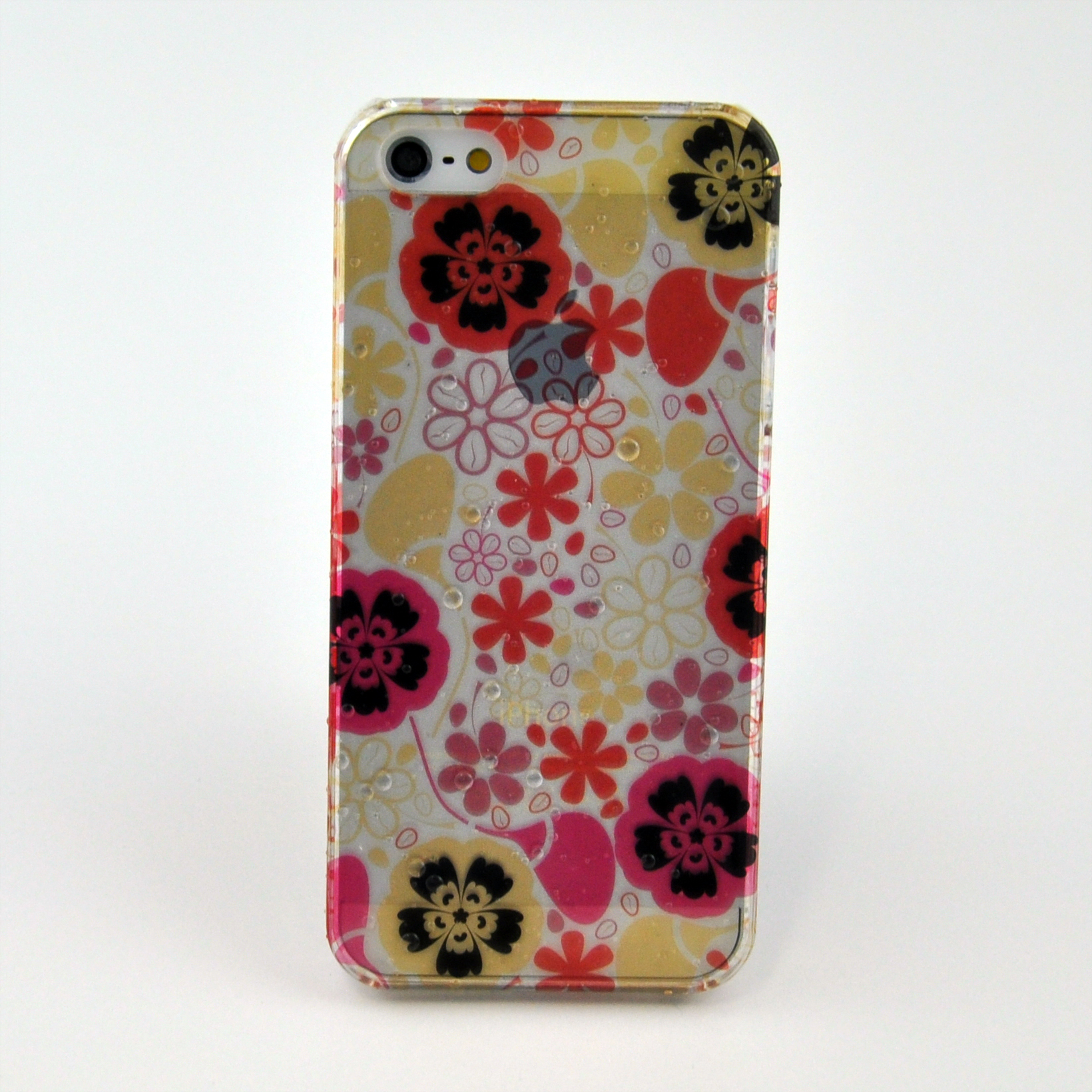 おしゃれなiPhone 5/5s カバー デザインクリア水滴ケース　016