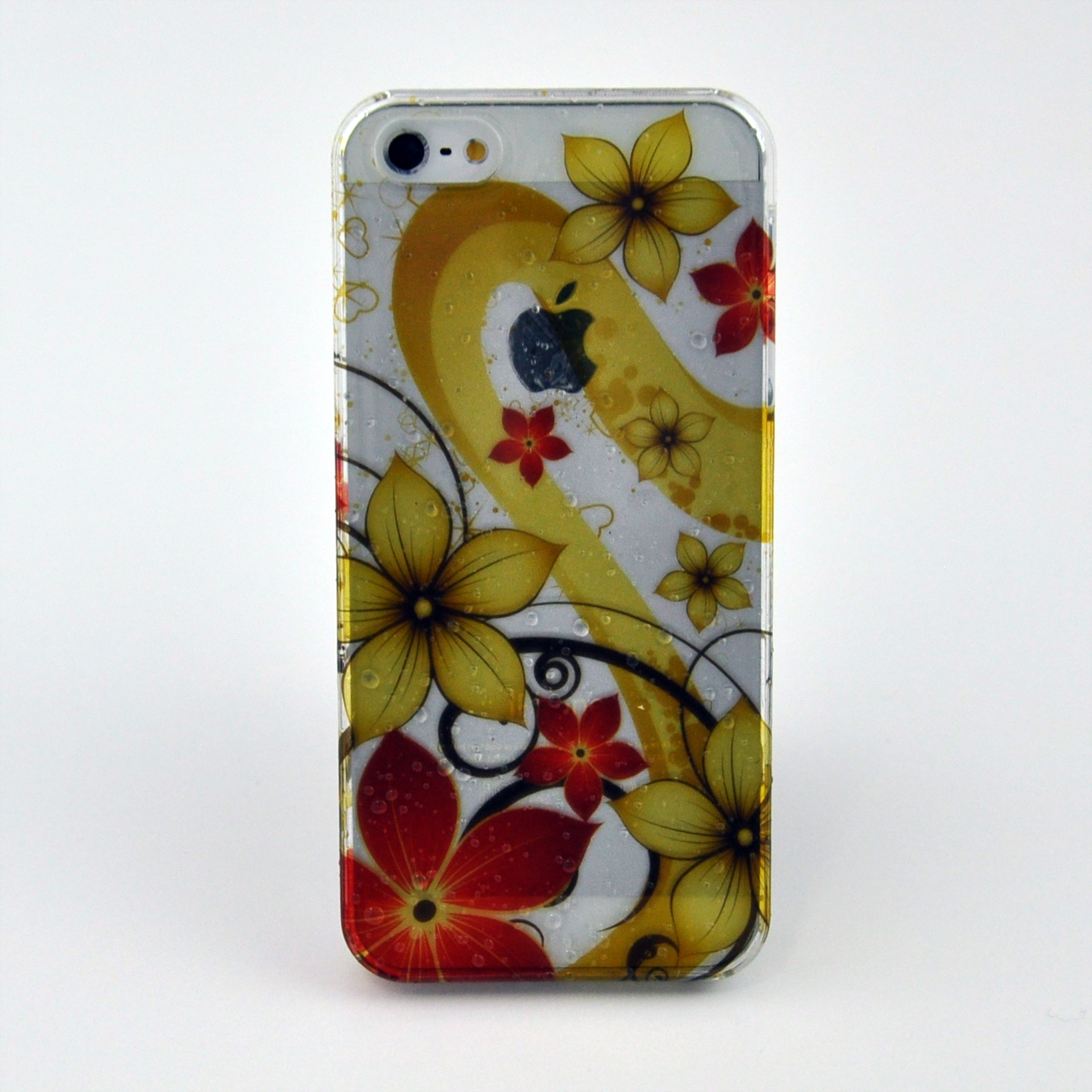 おしゃれなiPhone 5/5s カバー デザインクリア水滴ケース　017