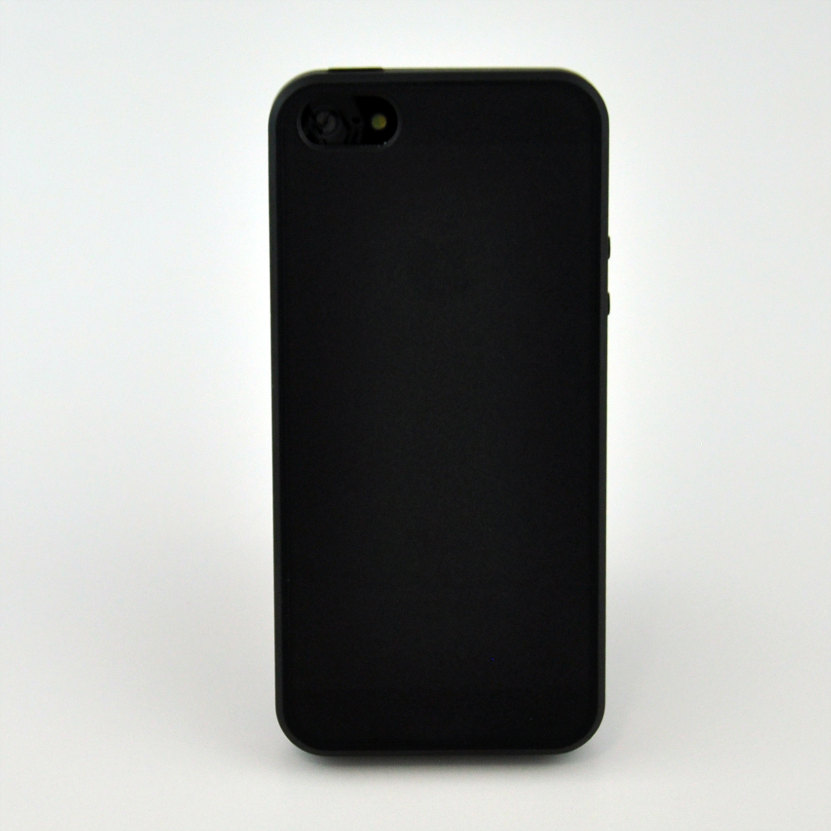 かわいいiPhone5/5sケース サイドシリコンシンプルカバー／ブラック