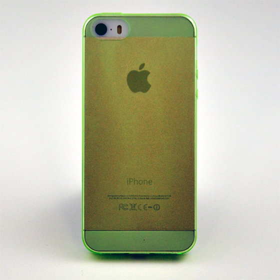 色付き透明iPhone5/5sケース/イエロー