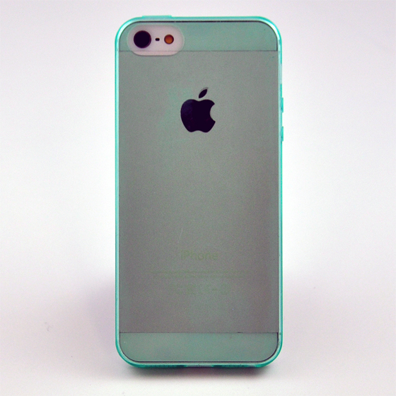 色付き透明iPhone5/5sケース/グリーン