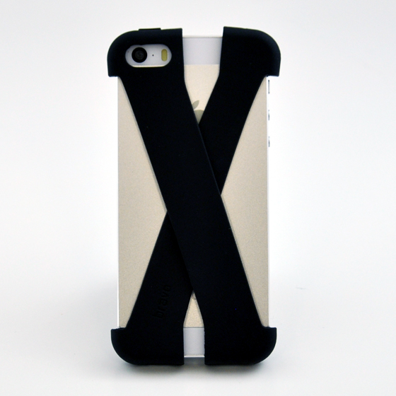 クロス型iPhone5/5sカバー/ブラック