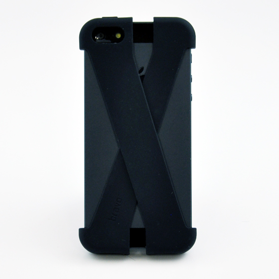 クロス型iPhone5/5sカバー/ブラック