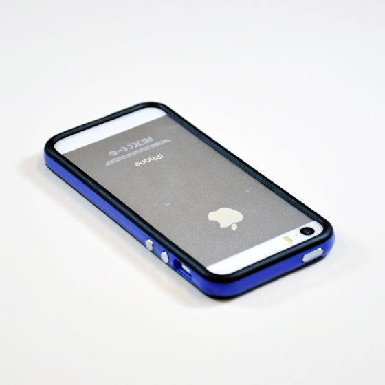 バンパータイプiPhone5/5sケース/ブルー